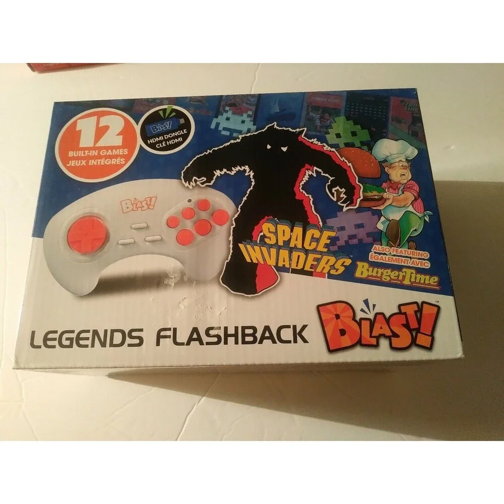 Legends Flashback Blast! 12 built-in games Space Invaders Burger Time